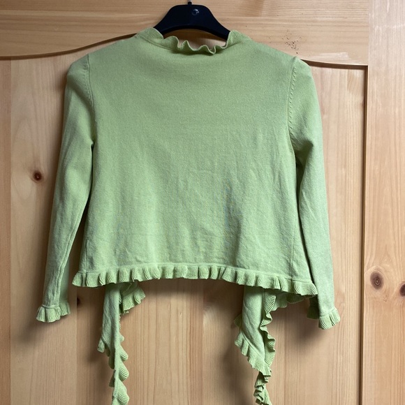 Emma James Sage green tie-front shrug - Picture 4 of 4